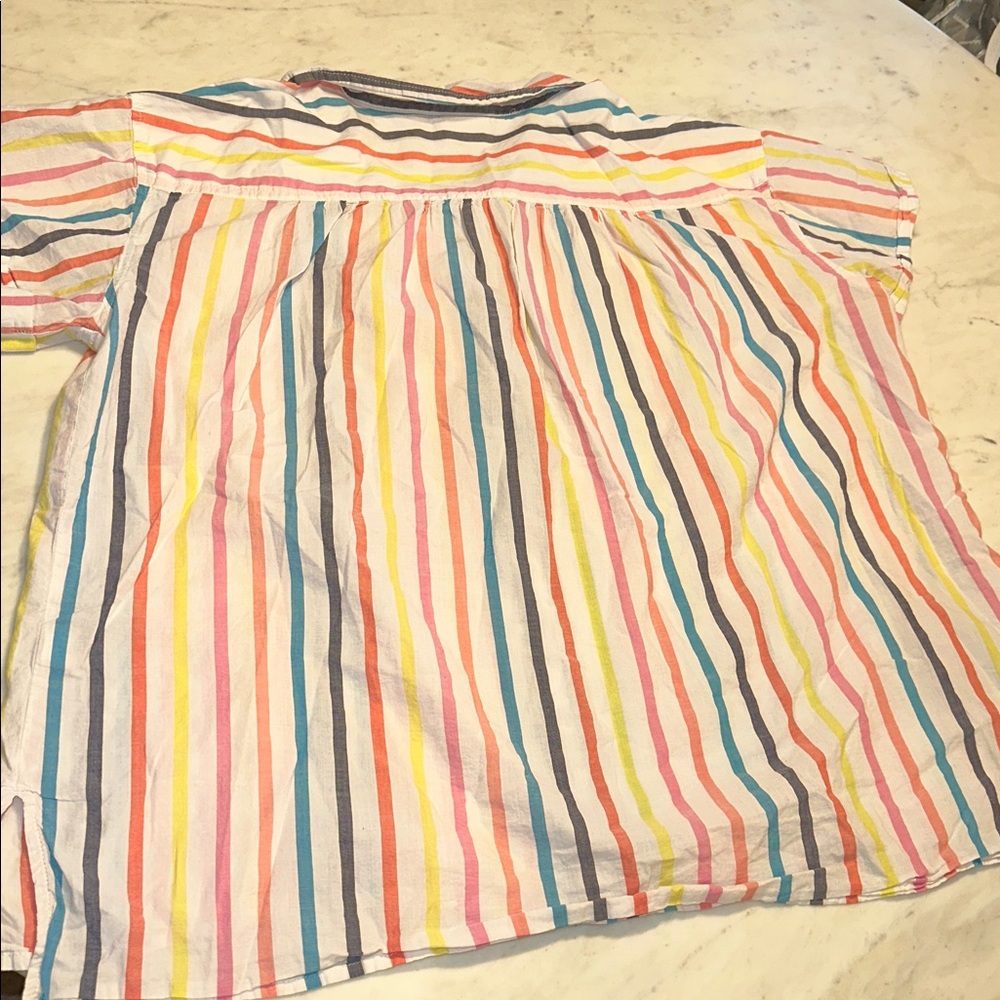 St. John's Bay Multicolor Striped Short-Sleeve Button-Down Shirt size XXL - Picture 6 of 6